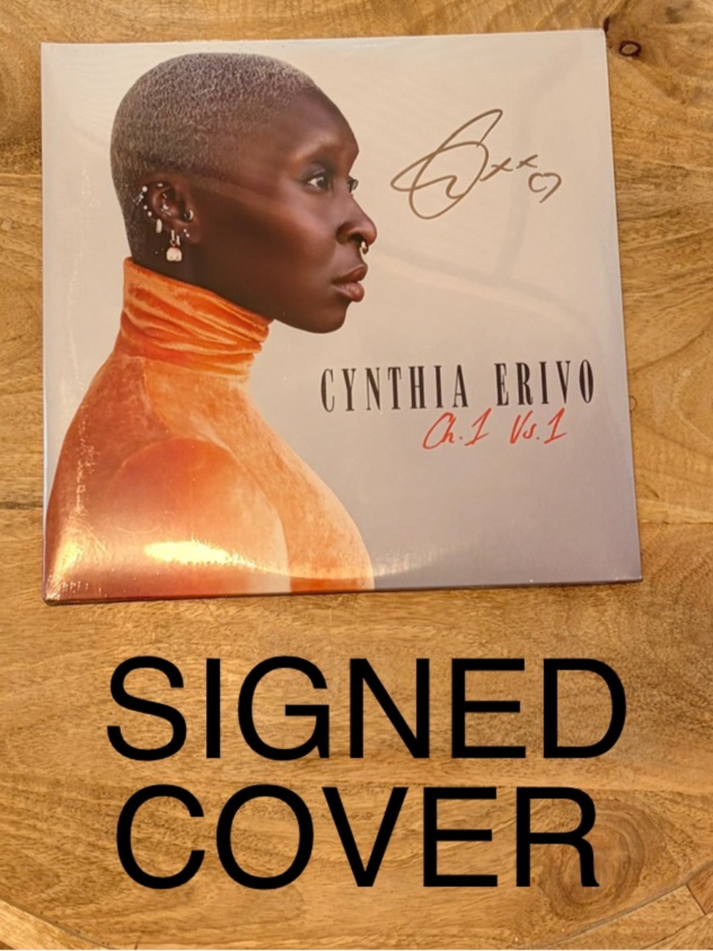 SIGNED & SEALED Cynthia Erivo Ch.1 Vs.1 Vinyl Record with Signed Gatefold Cover